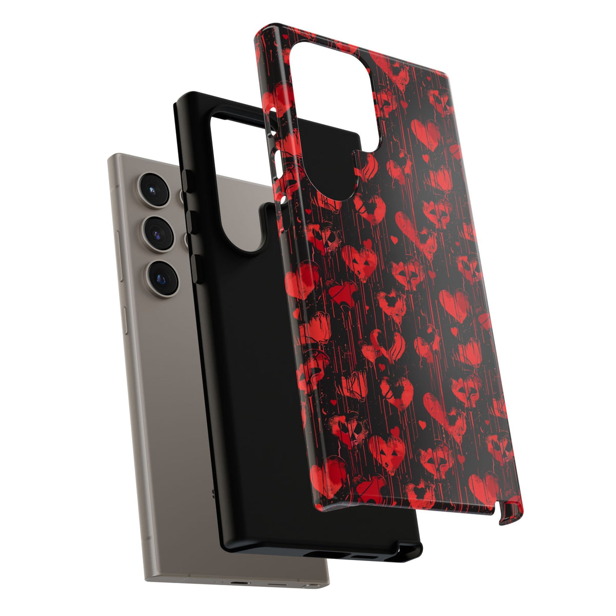 Heart Pattern Phone Case – Stylish & Loving Design for Your Device 825