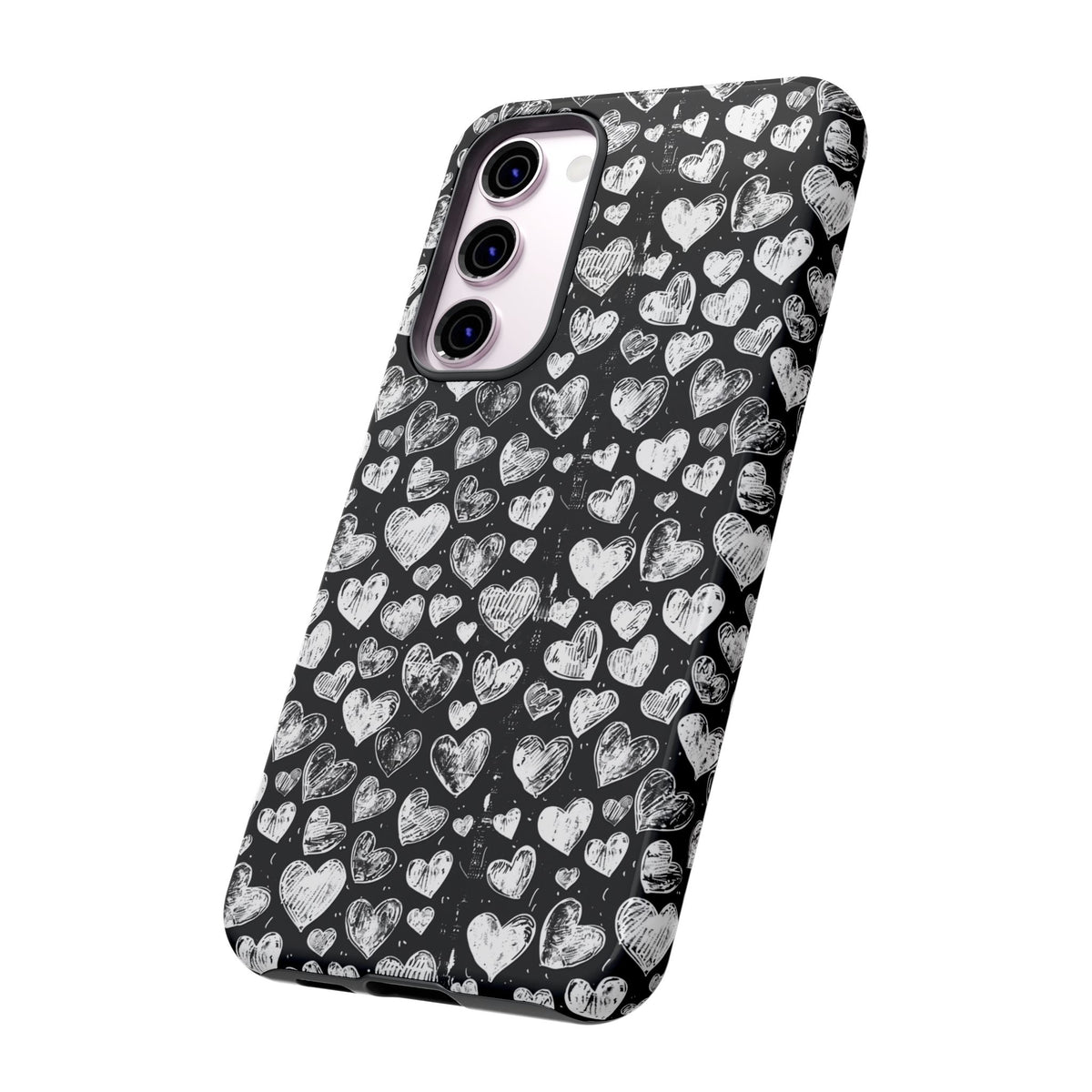 Heart Pattern Phone Case – Stylish & Loving Design for Your Device 815