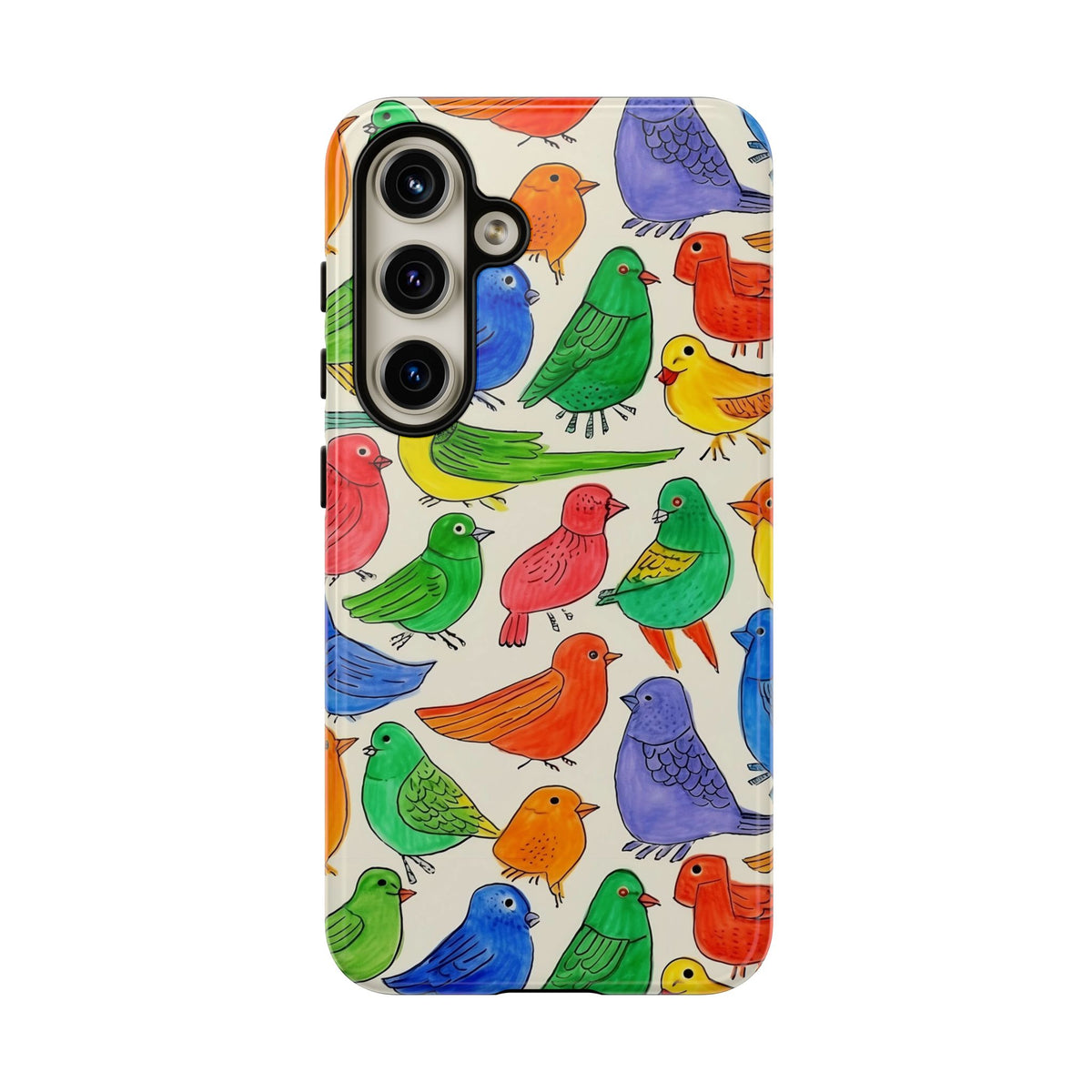 Birds Seamless Pattern Phone Case – Elegant and Timeless Avian Design 2