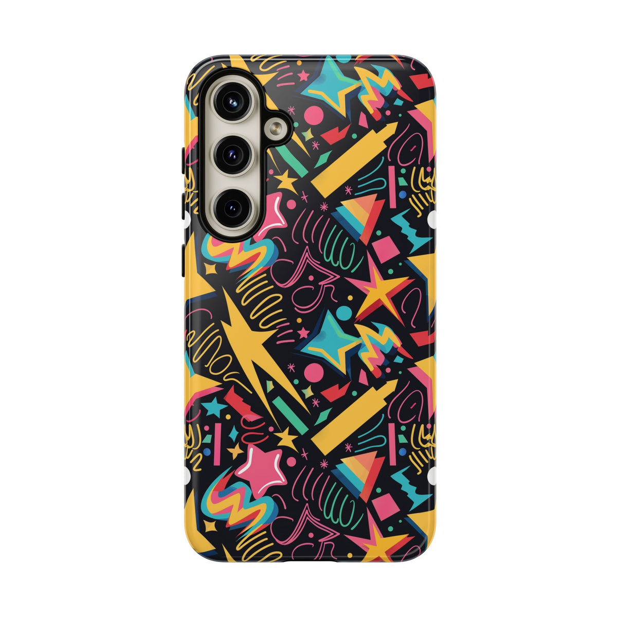 90s Themed Seamless Pattern Phone Case – Embrace Retro Style and Protection 232