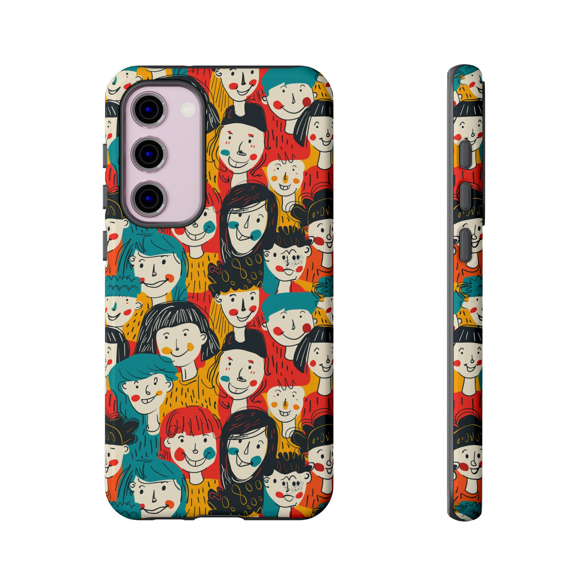 Happy Faces Phone Case – Joyful and Cheerful Design for a Bright Look 3