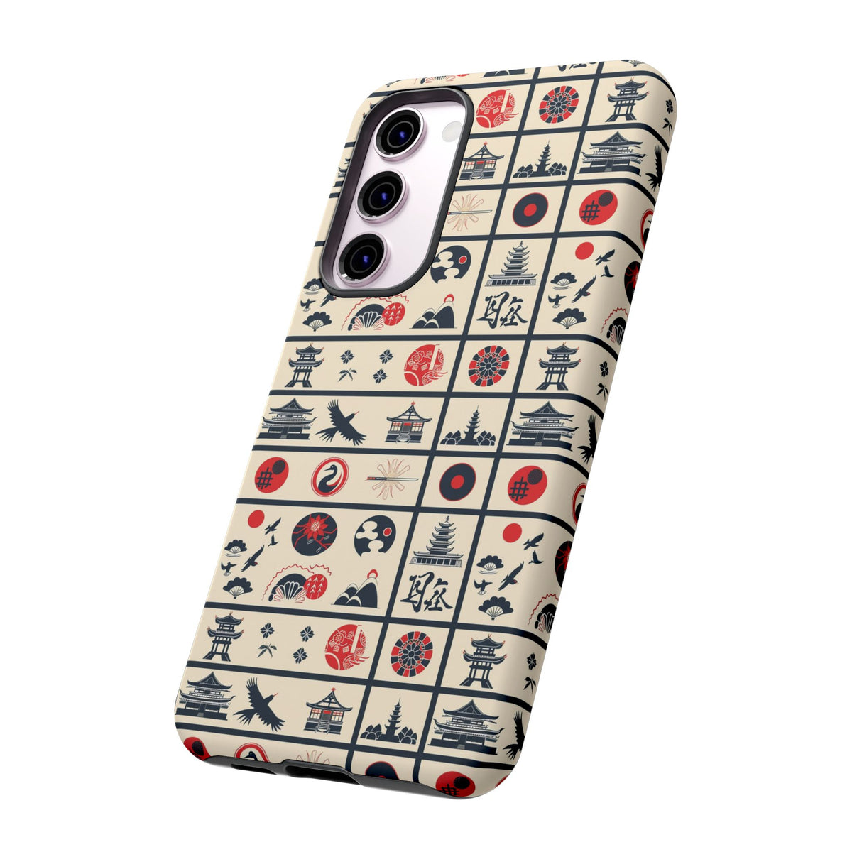 Japanese Pattern Phone Case – Elegant & Timeless Design for Your Phone 099