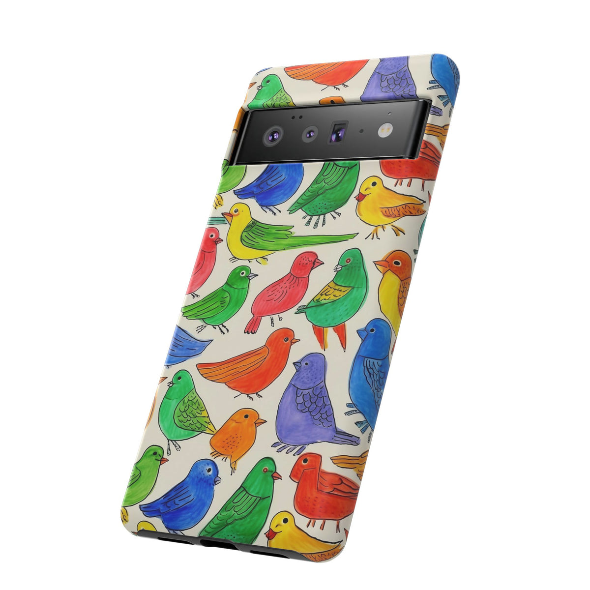 Birds Seamless Pattern Phone Case – Elegant and Timeless Avian Design 2