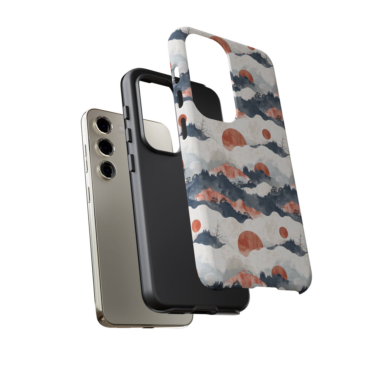 Japanese Pattern Phone Case – Elegant & Timeless Design for Your Phone 139