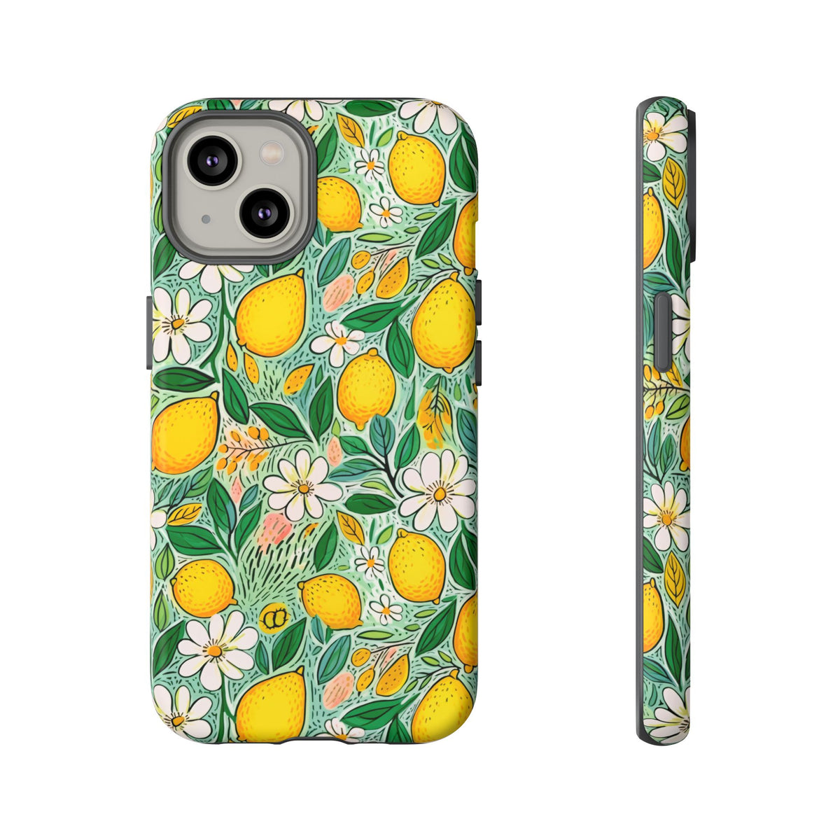 Cute Summer Lemons Phone Case – Refreshing Citrus Design for Your Phone 3