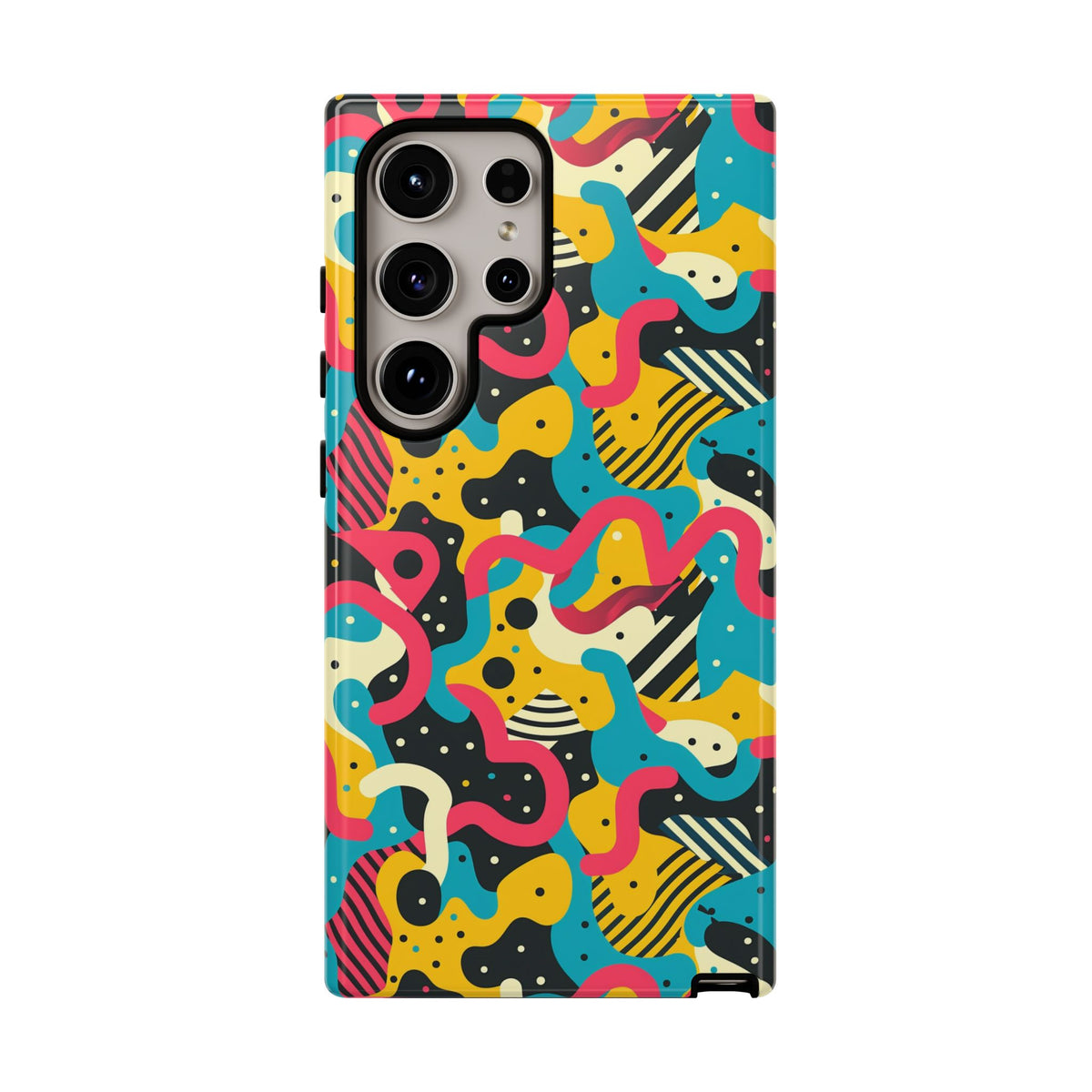 90s Themed Seamless Pattern Phone Case – Embrace Retro Style and Protection 238