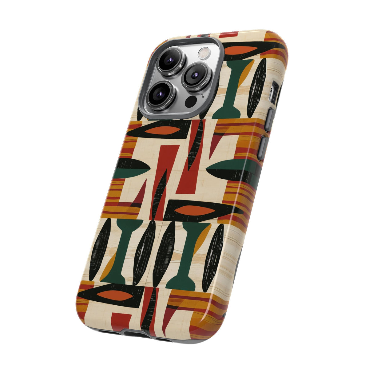 Stylish African Pattern Phone Case – Unique and Vibrant Protection 196