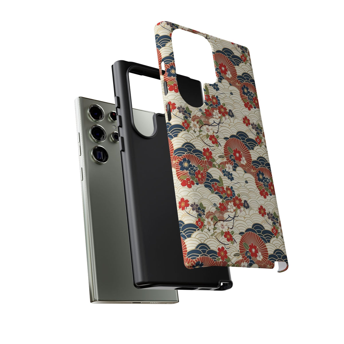 Japanese Pattern Phone Case – Elegant & Timeless Design for Your Phone 124