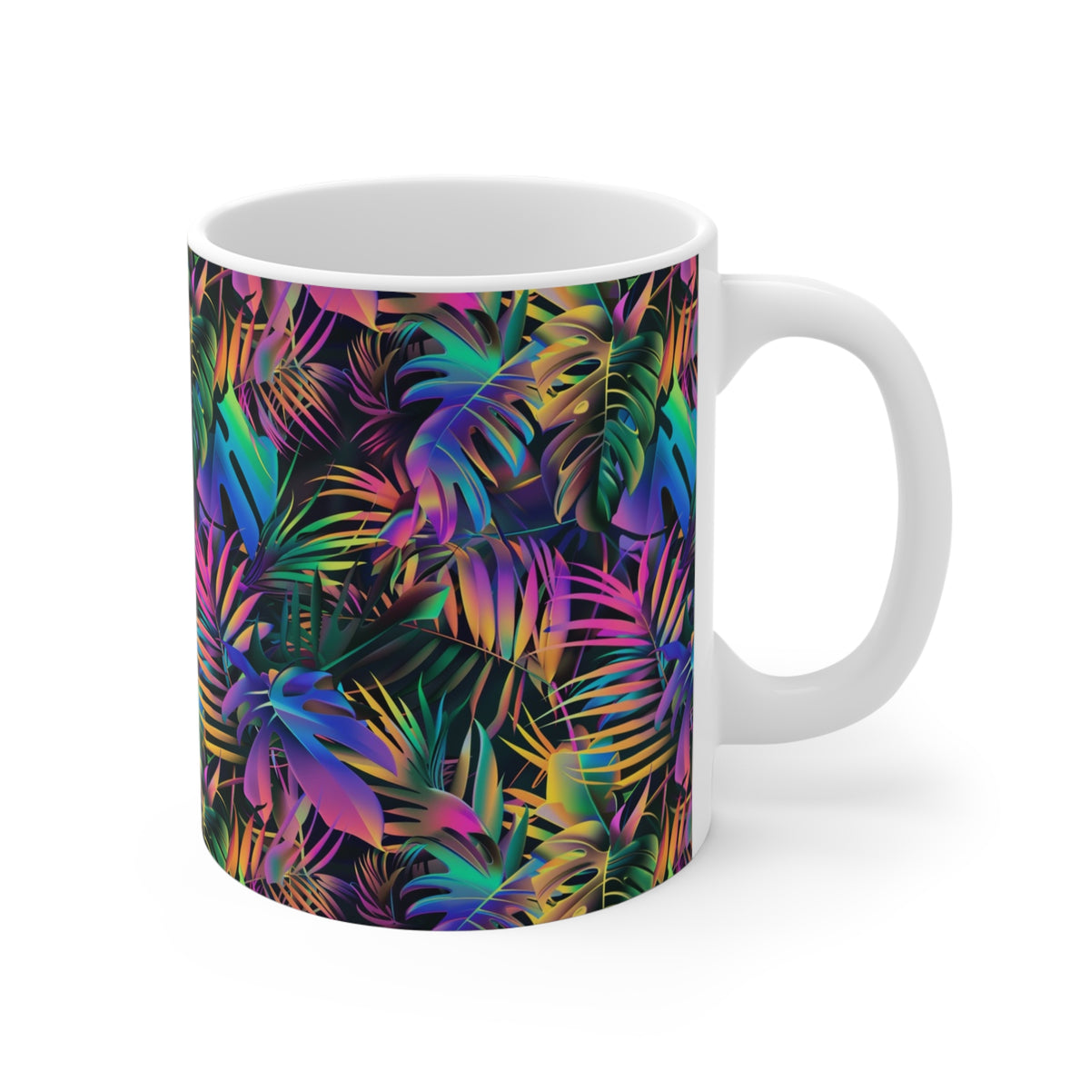 Endless Forest Pattern Coffee Mug - Nature-Inspired Ceramic Drinkware 179