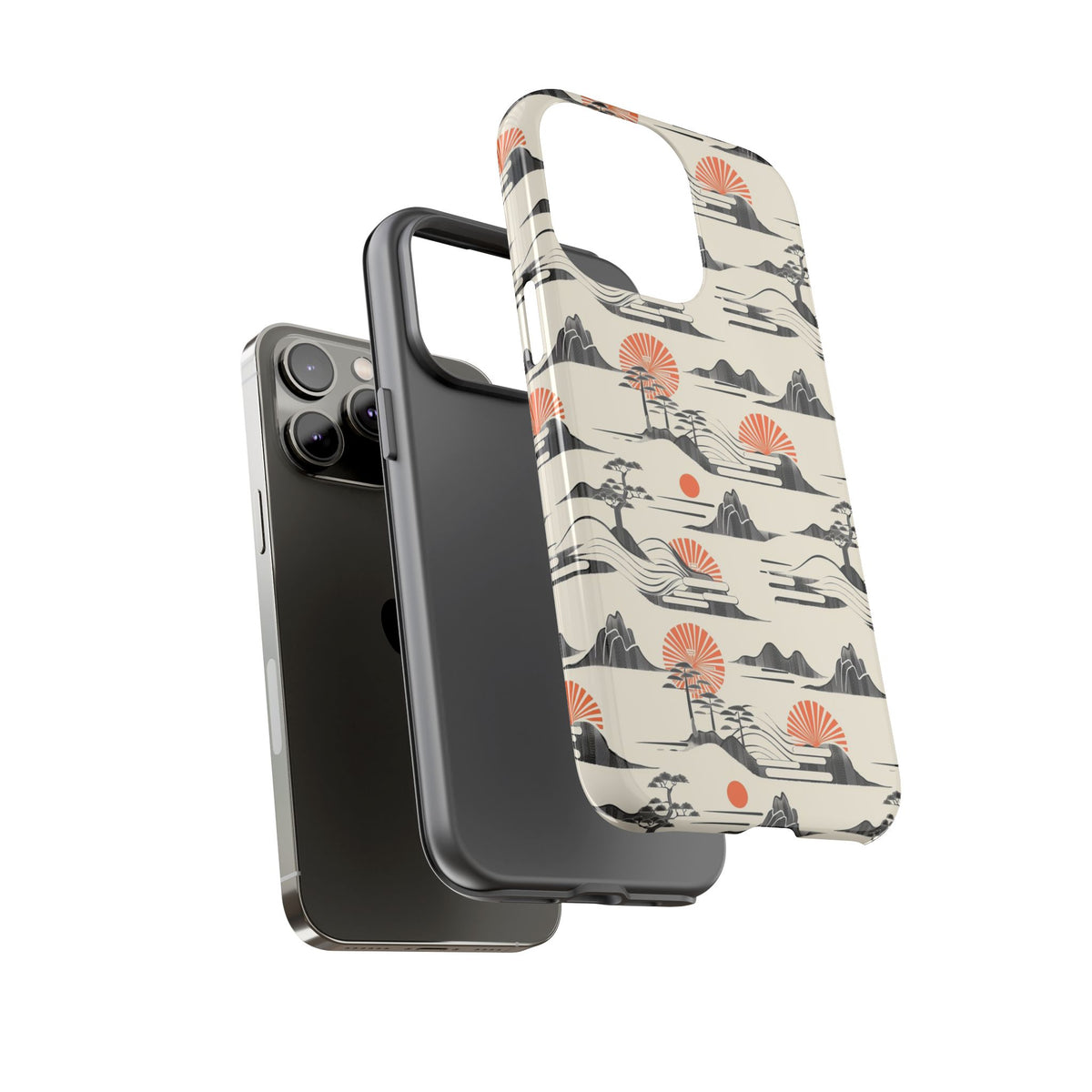 Japanese Pattern Phone Case – Elegant & Timeless Design for Your Phone 022