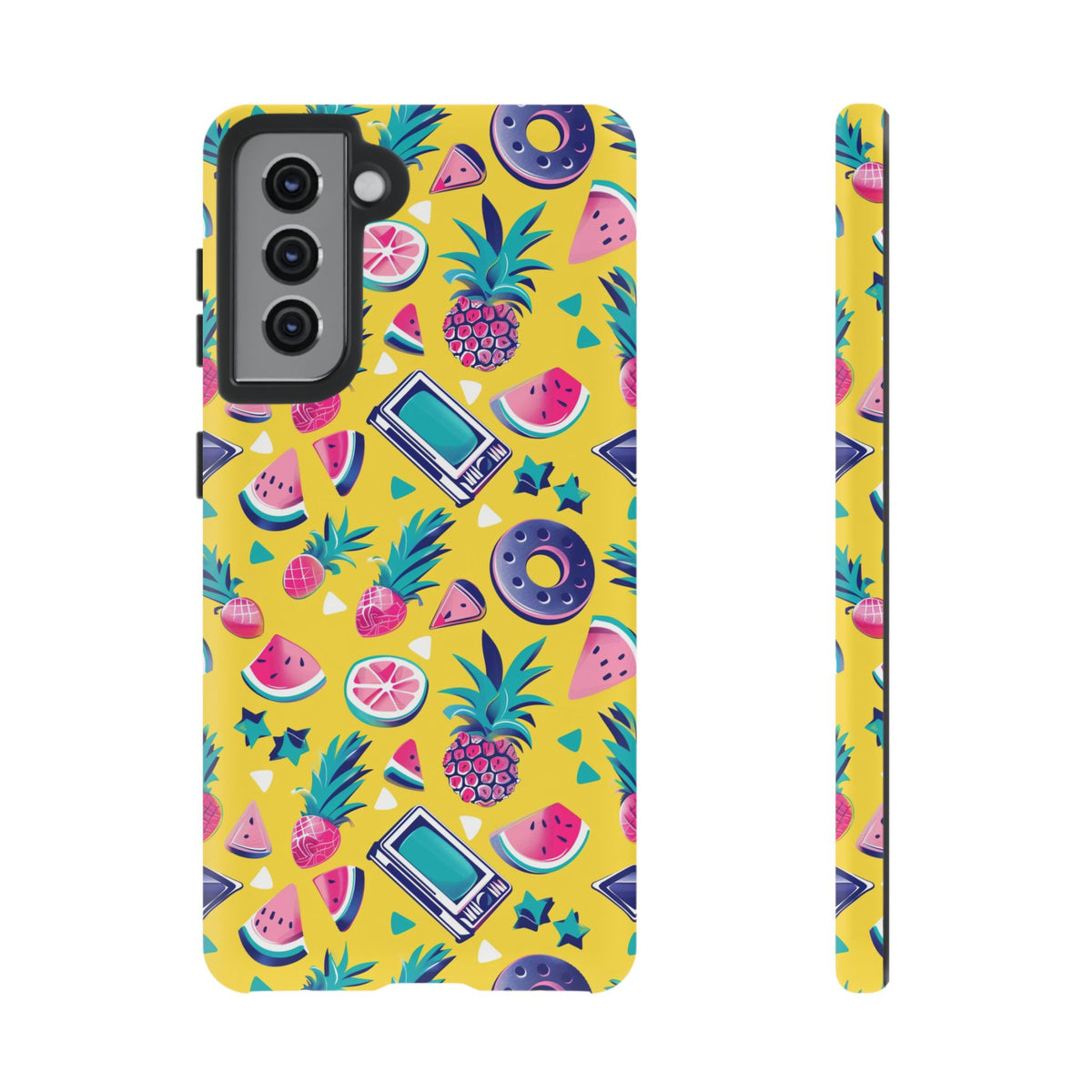 90s Themed Seamless Pattern Phone Case – Embrace Retro Style and Protection 255