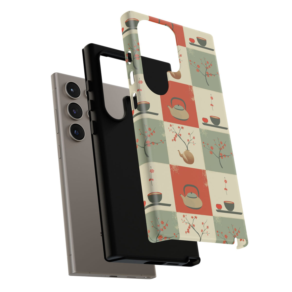 Japanese Pattern Phone Case – Elegant & Timeless Design for Your Phone 505