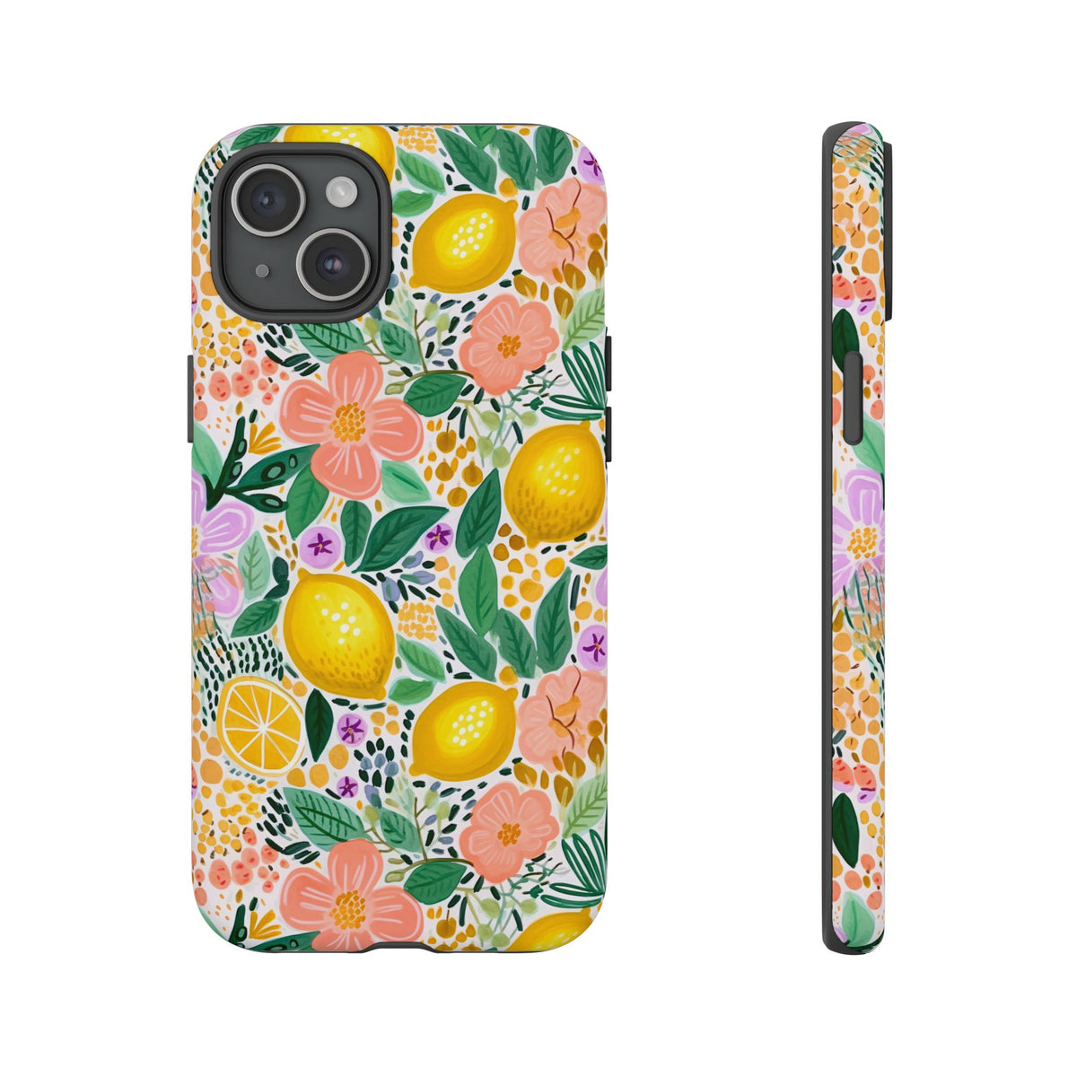 Cute Summer Lemons Phone Case – Refreshing Citrus Design for Your Phone