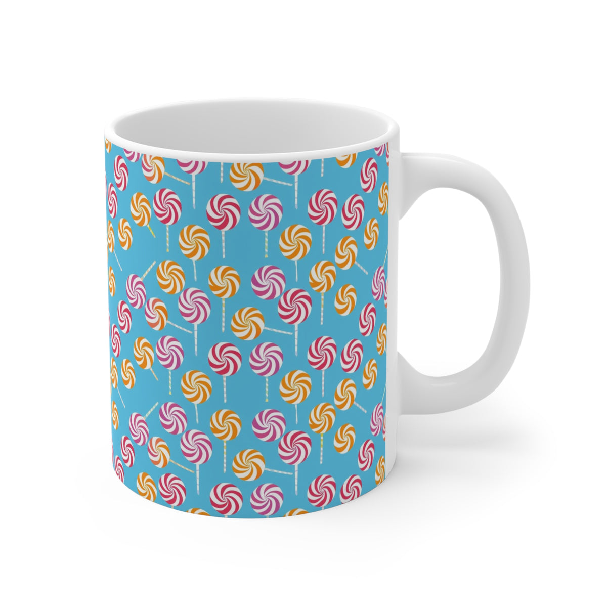 Colorful All-Over Candy Theme Coffee Mug Fun Ceramic Drinkware 020