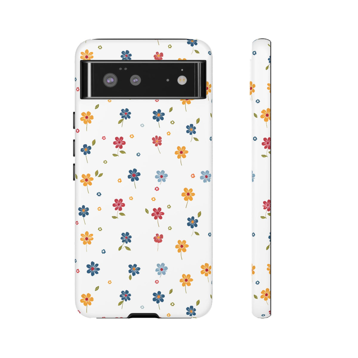 Wild Flowers Garden Stitch Phone Case – Nature-Inspired Floral Design