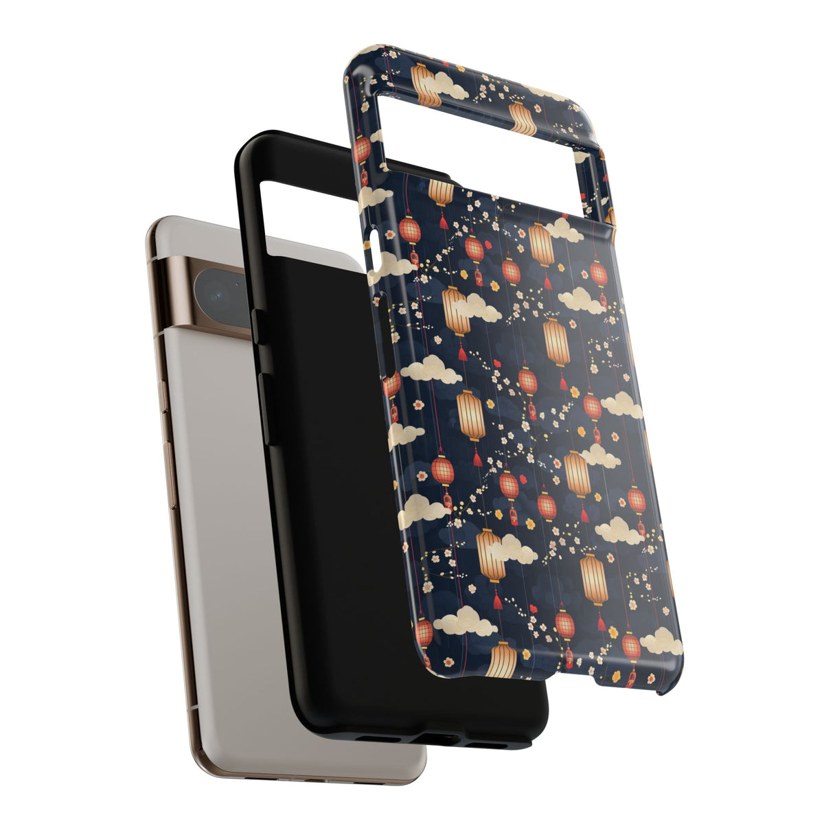 Japanese Pattern Phone Case – Elegant & Timeless Design for Your Phone 470