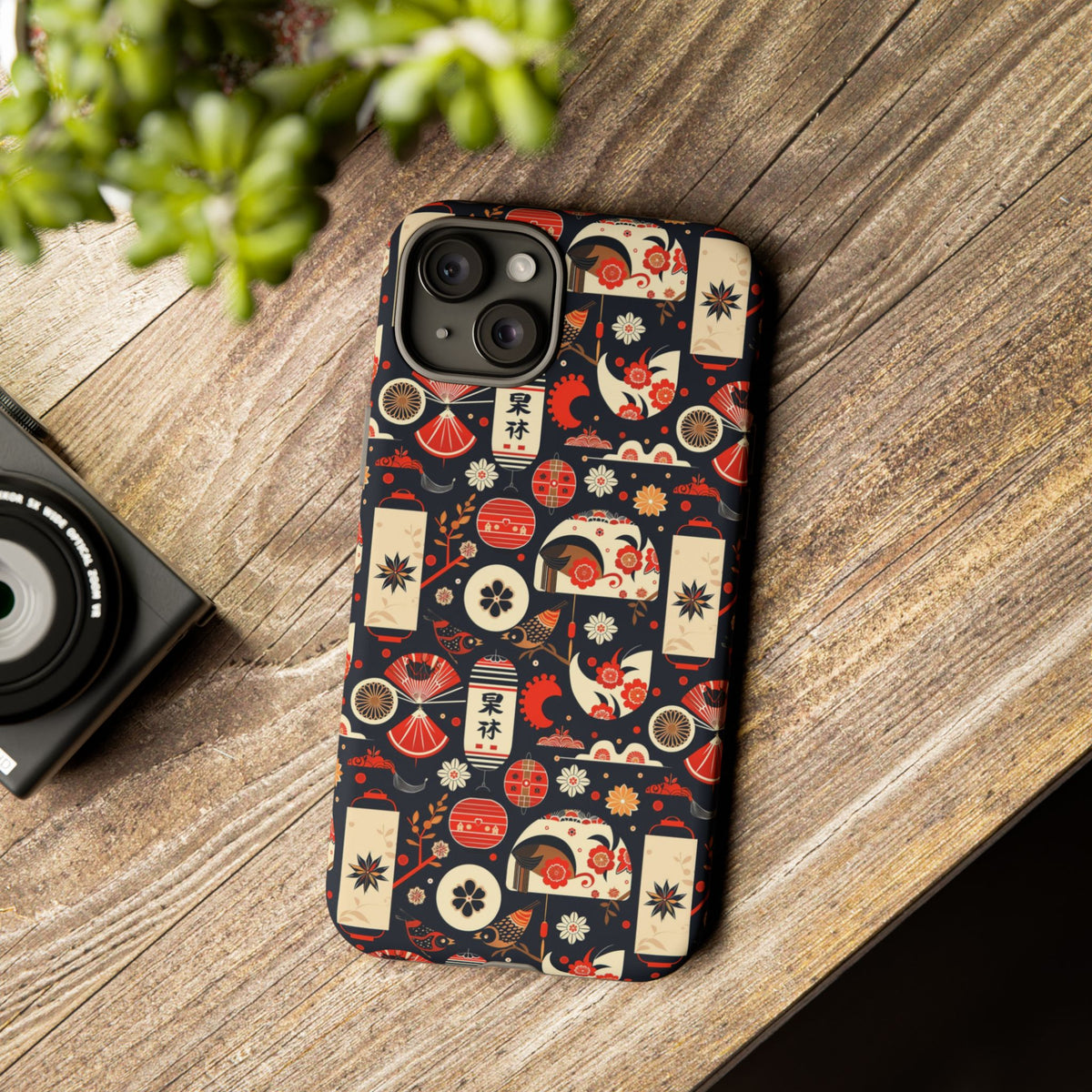 Japanese Pattern Phone Case – Elegant & Timeless Design for Your Phone 069