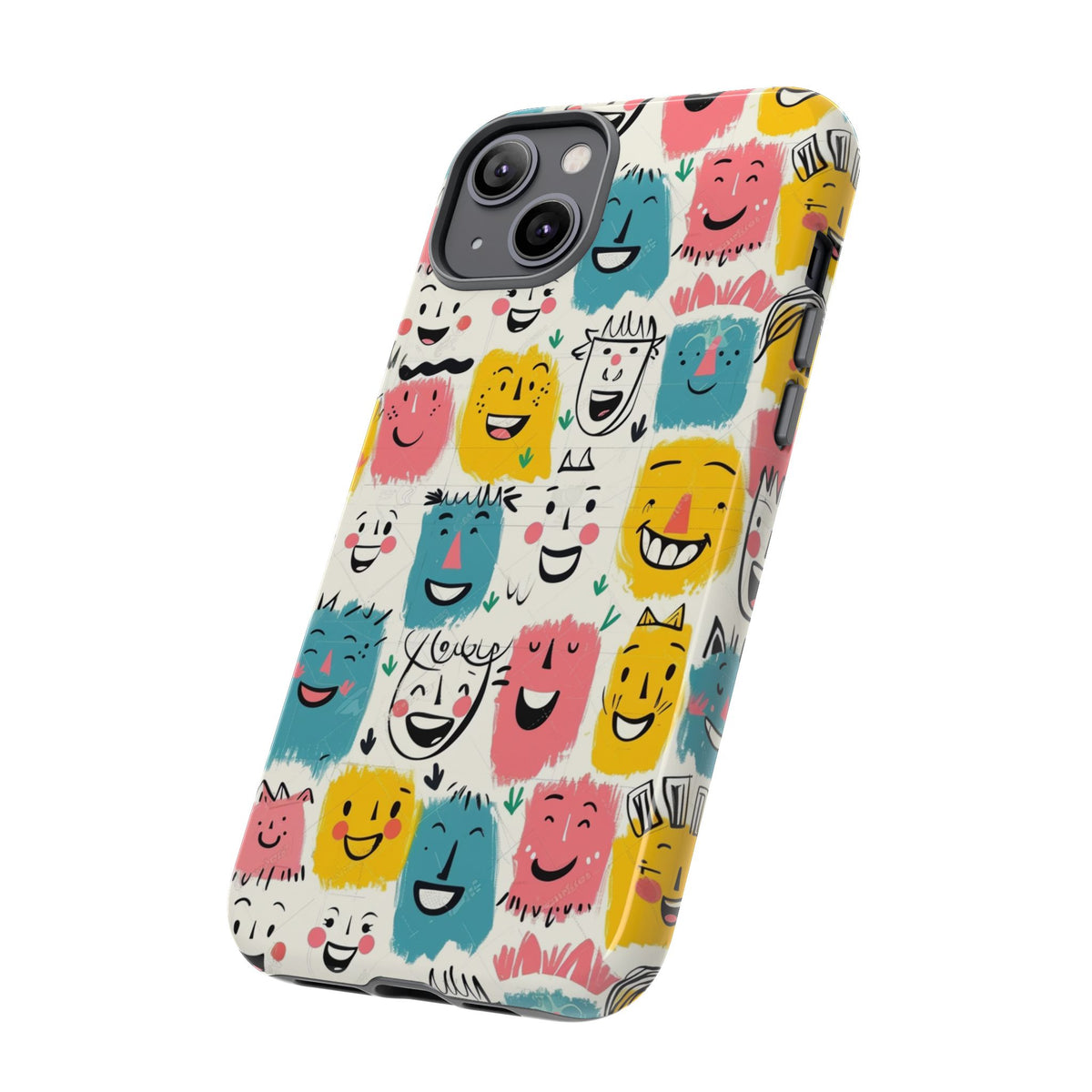 Happy Faces Phone Case – Joyful and Cheerful Design for a Bright Look