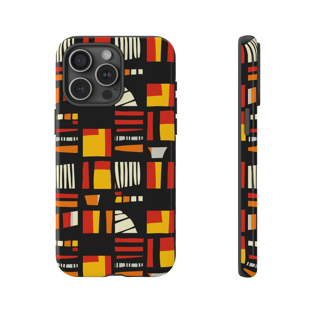 Stylish African Pattern Phone Case – Unique and Vibrant Protection 099