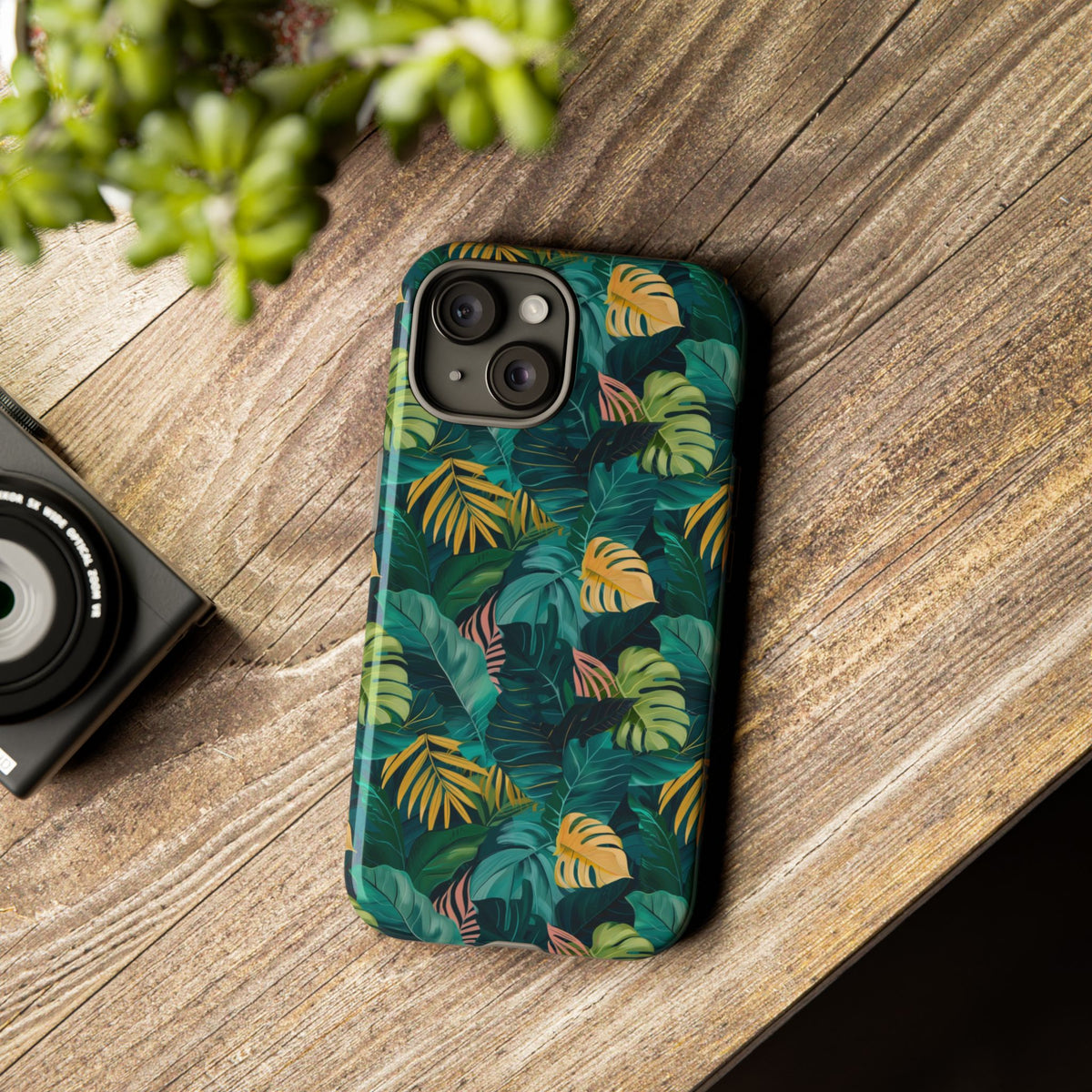 Jungle Pattern Phone Case – Exotic & Lush Design for Your Phone 337