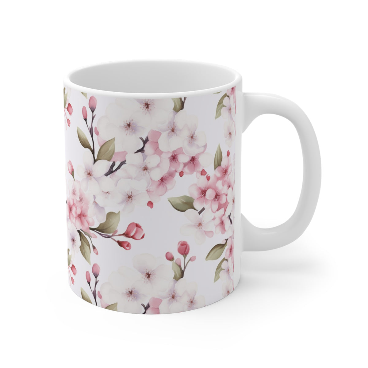 Various Watercolor Design All Over Coffee Mug – Unique Artistic Ceramic Coffee Cup 161