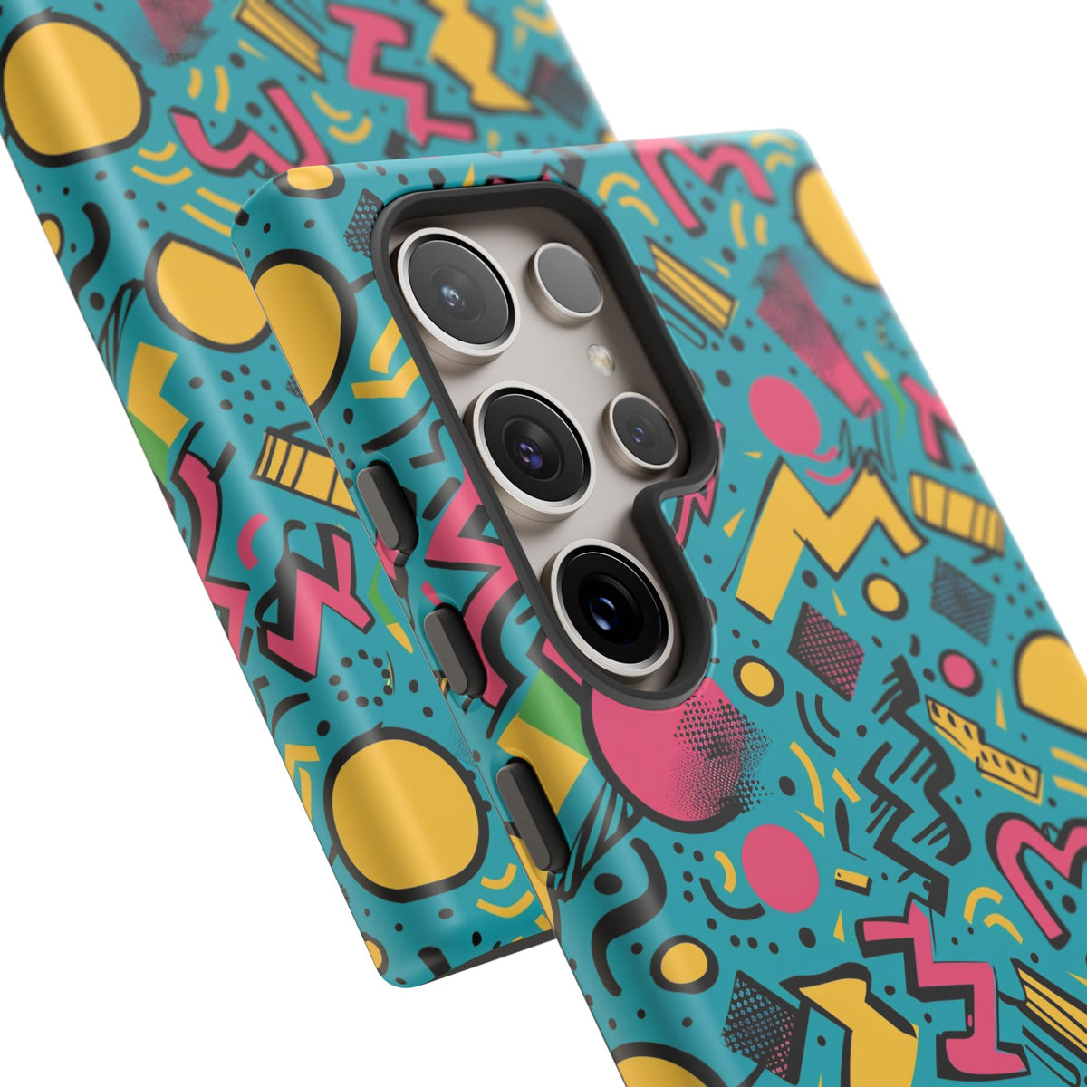 90s Themed Seamless Pattern Phone Case – Embrace Retro Style and Protection 253