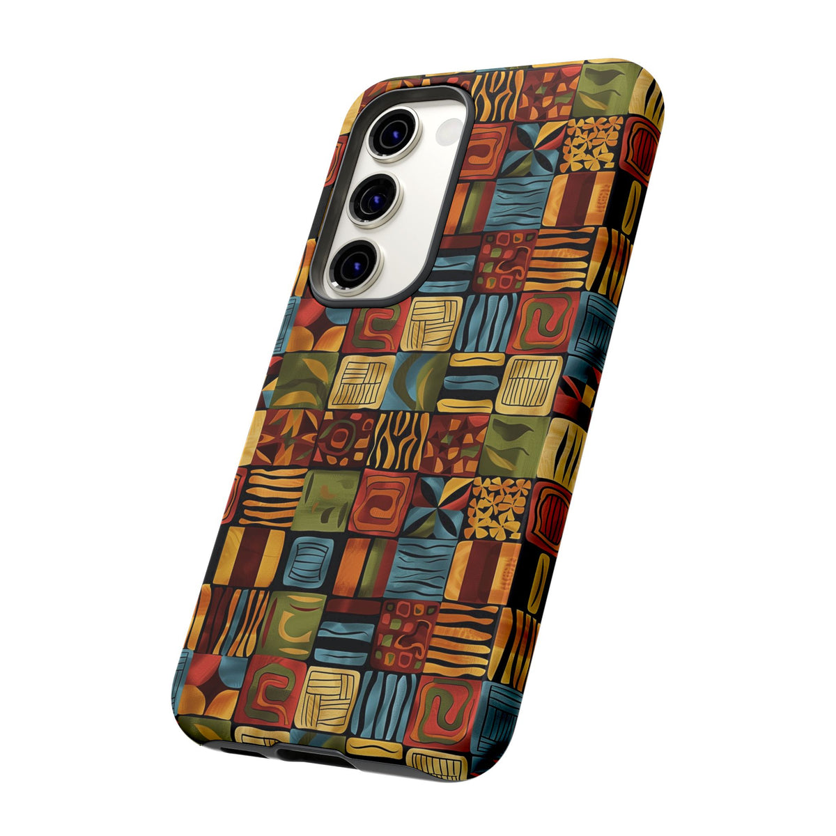 Stylish African Pattern Phone Case – Unique and Vibrant Protection 075