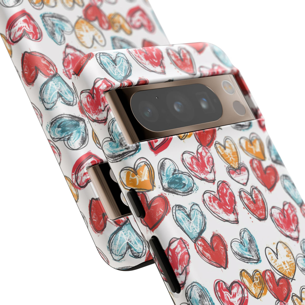 Heart Pattern Phone Case – Stylish & Loving Design for Your Device 235