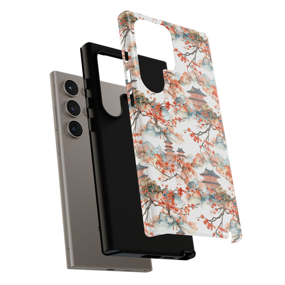 Japanese Pattern Phone Case – Elegant & Timeless Design for Your Phone 019