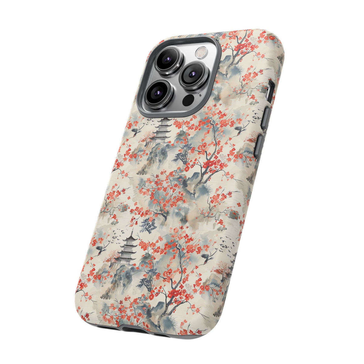 Japanese Style Pattern Phone Case - Elegant & Protective Cover