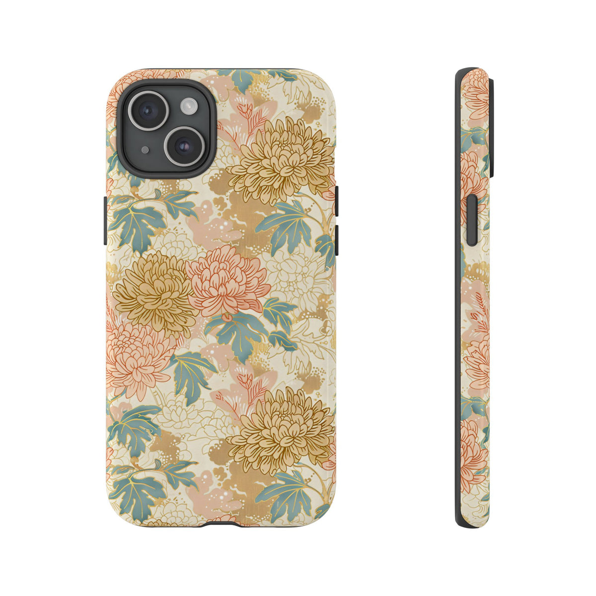 Japanese Blossom Asian Floral Design Phone Case – Elegant Floral Phone Cover