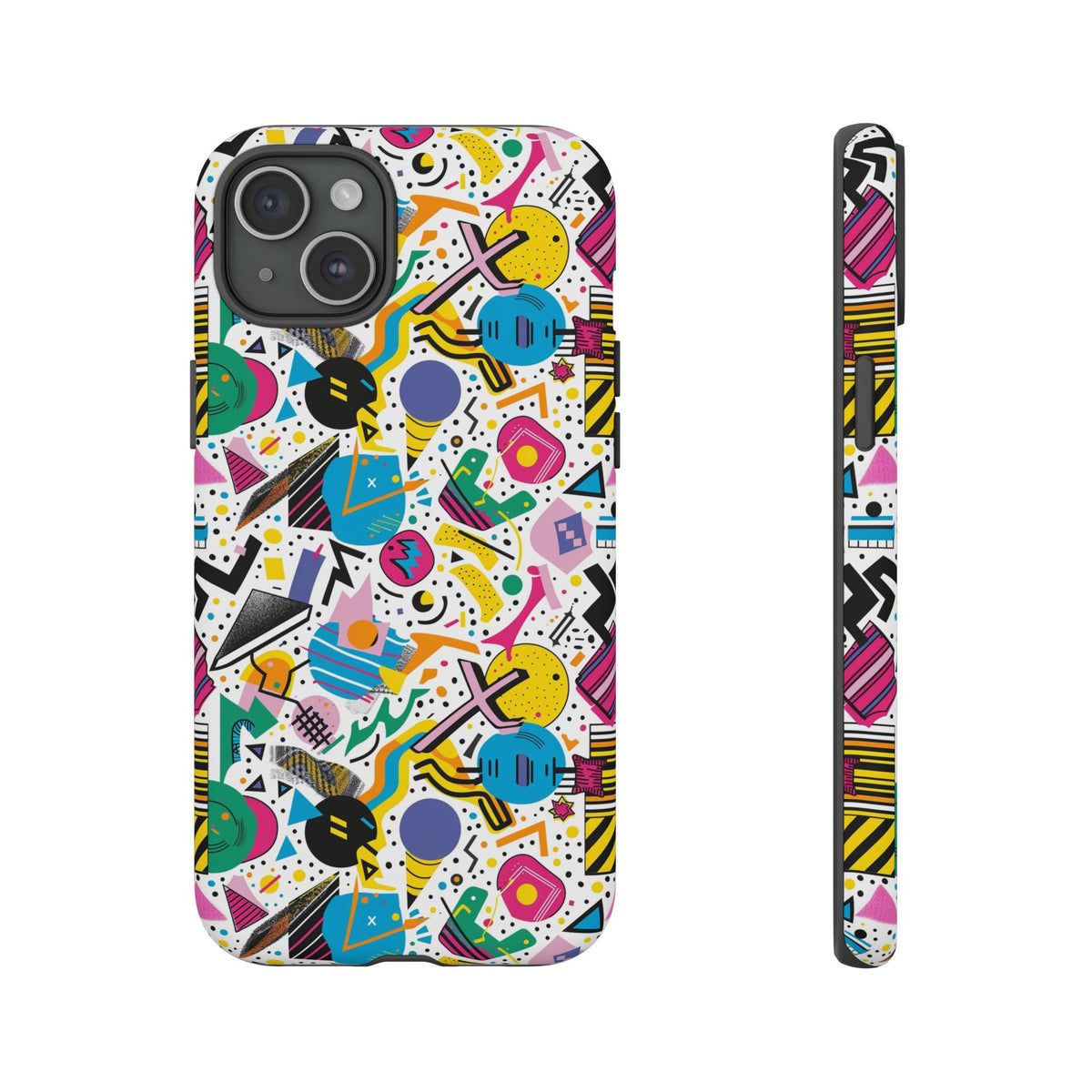 90s Themed Seamless Pattern Phone Case – Embrace Retro Style and Protection 225