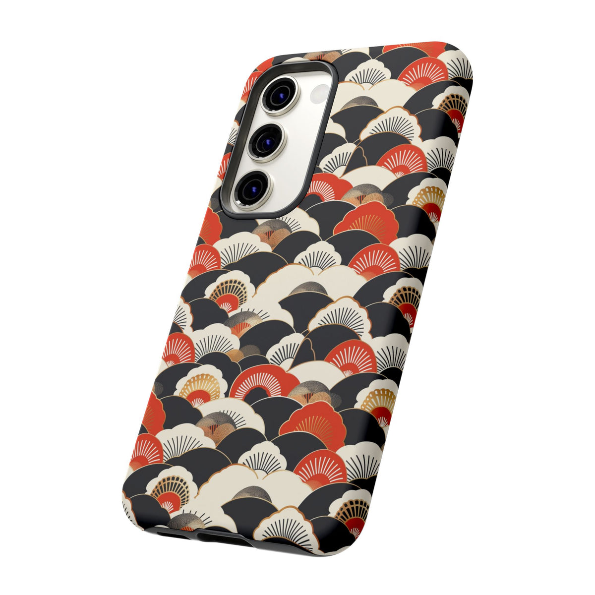 Japanese Pattern Phone Case – Elegant & Timeless Design for Your Phone 080