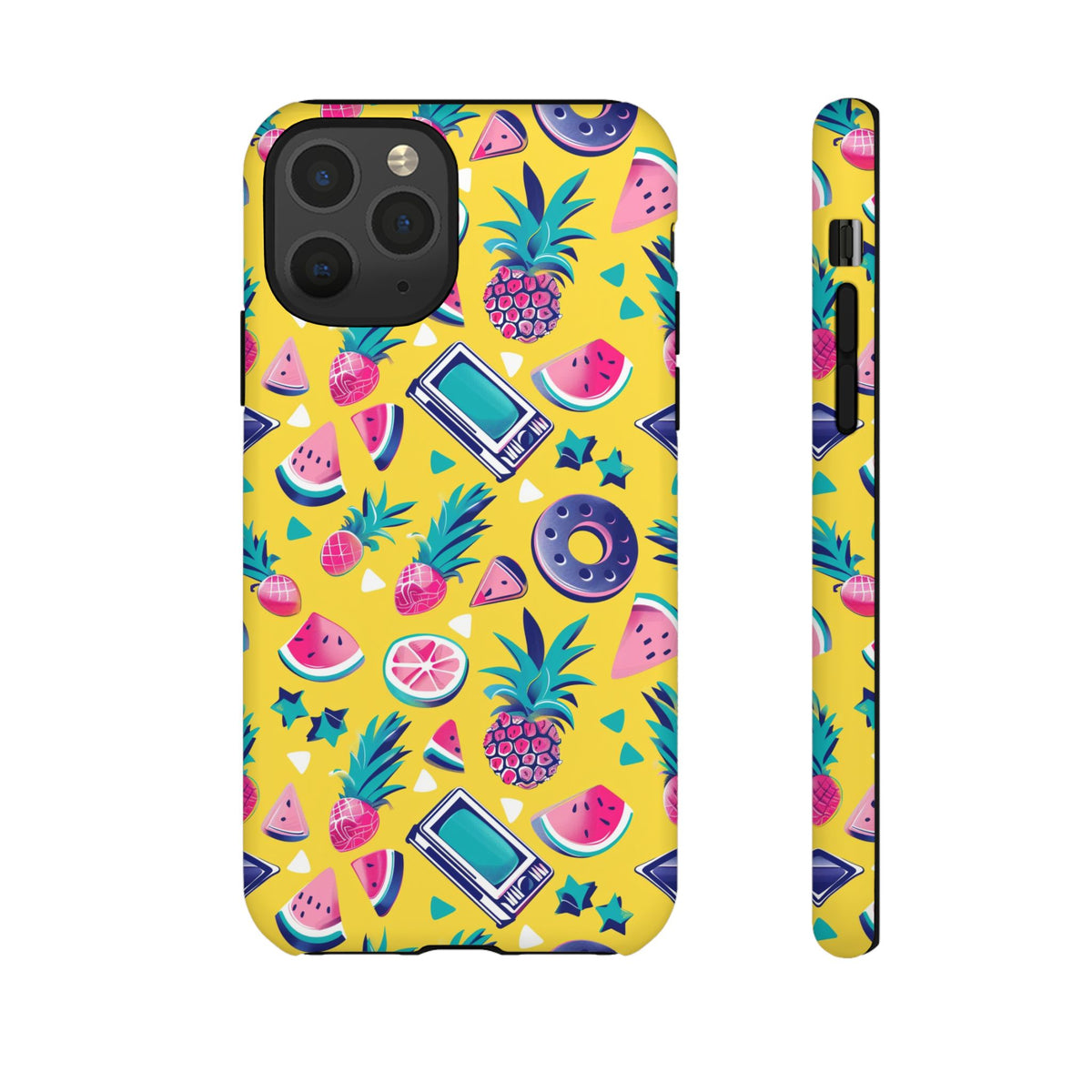 90s Themed Seamless Pattern Phone Case – Embrace Retro Style and Protection 255