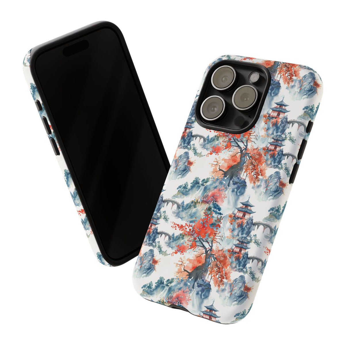 Japanese Pattern Phone Case – Elegant & Timeless Design for Your Phone 043