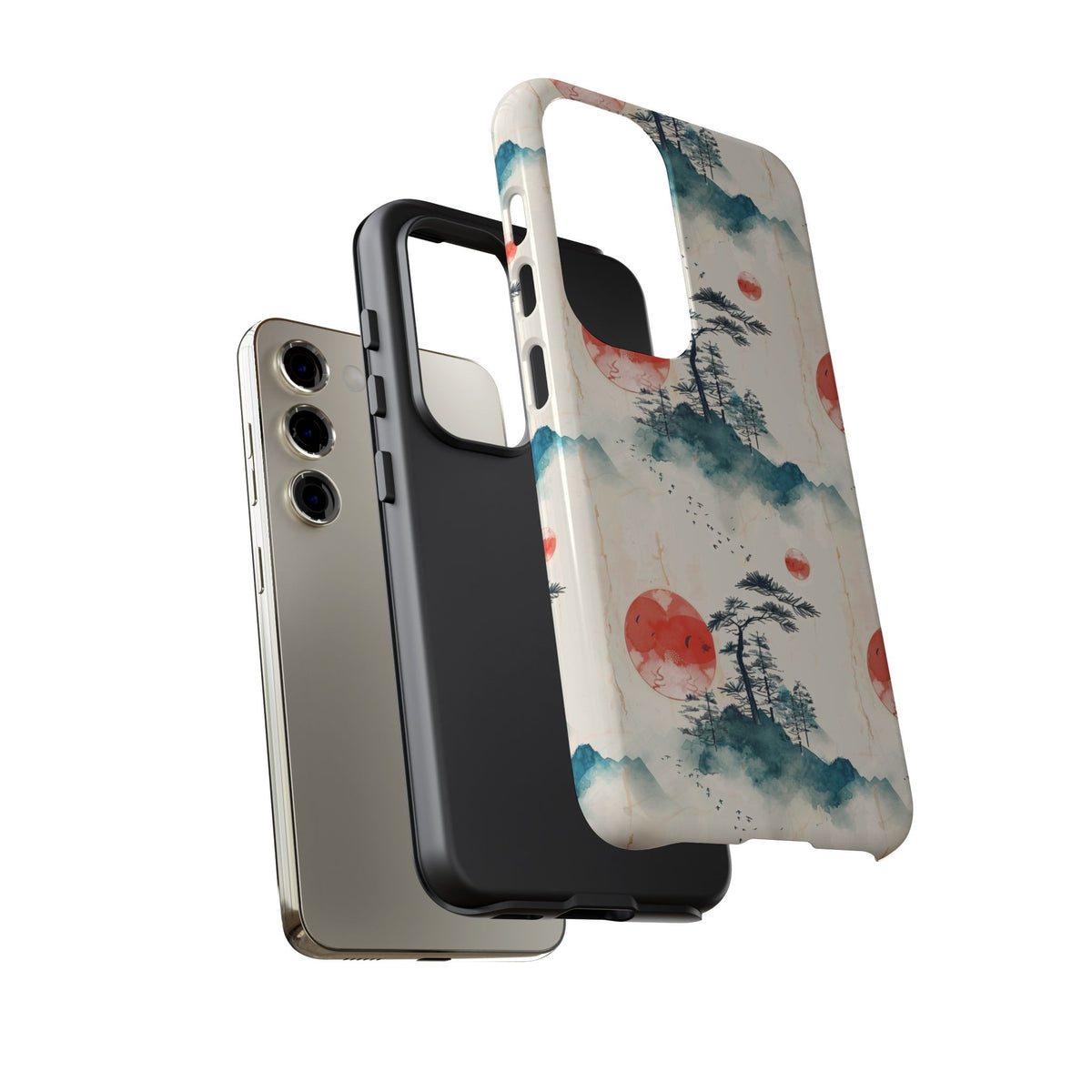 Japanese Pattern Phone Case – Elegant & Timeless Design for Your Phone 055