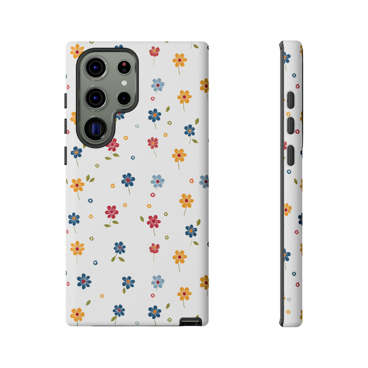 Wild Flowers Garden Stitch Phone Case – Nature-Inspired Floral Design