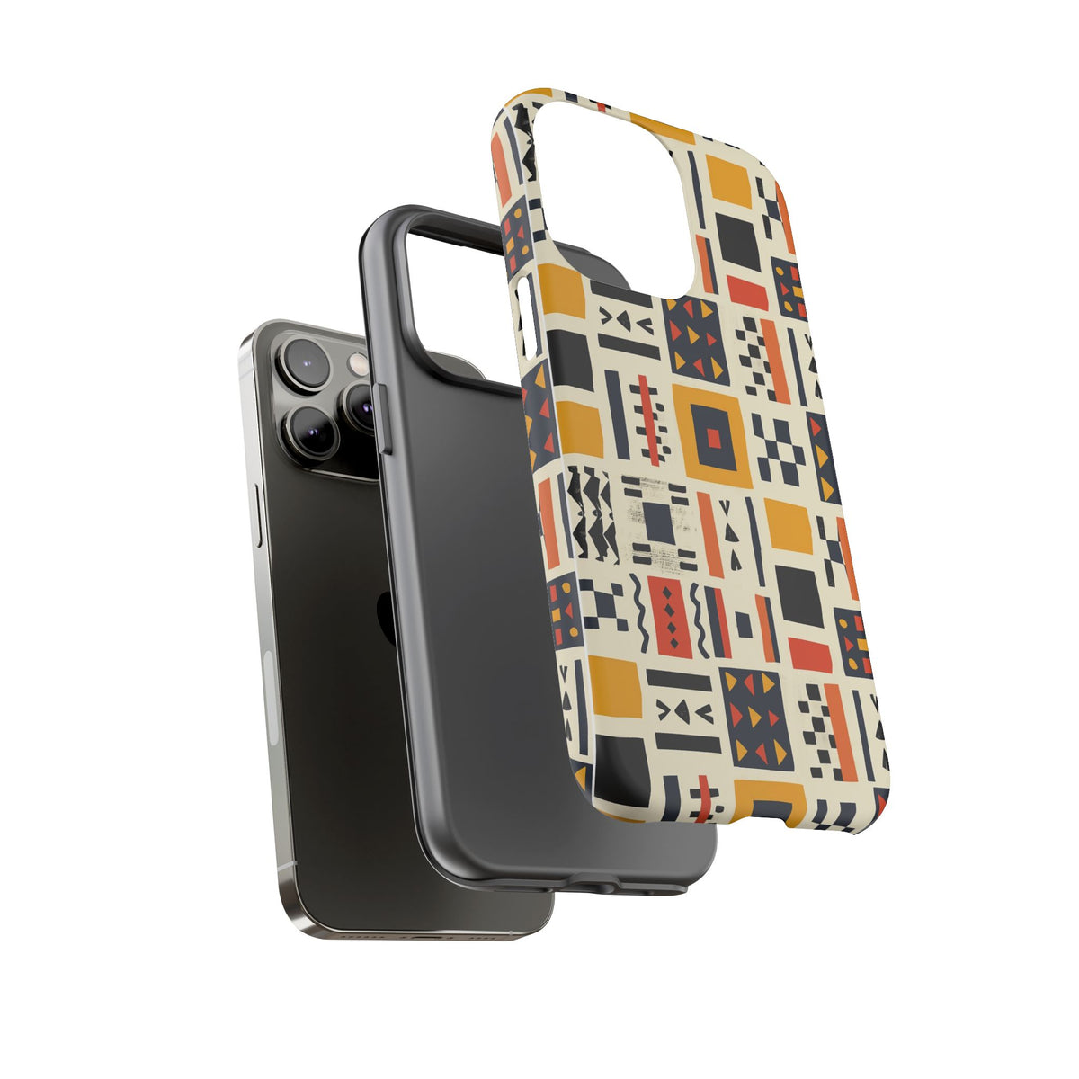 Stylish African Pattern Phone Case – Unique and Vibrant Protection 104