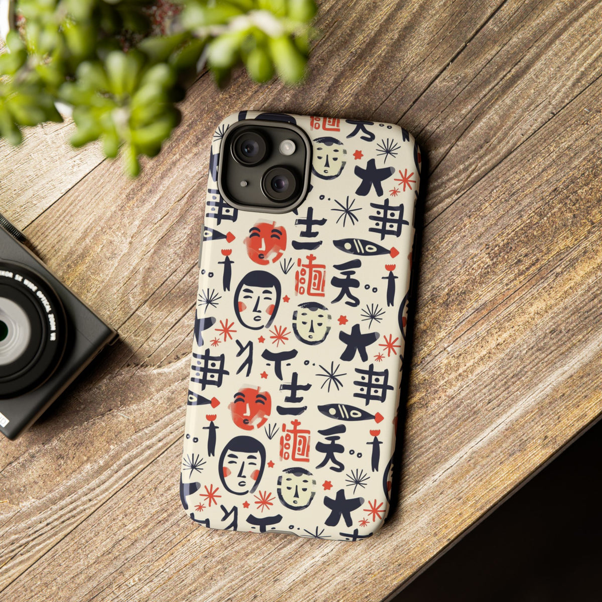 Japanese Pattern Phone Case – Elegant & Timeless Design for Your Phone 092