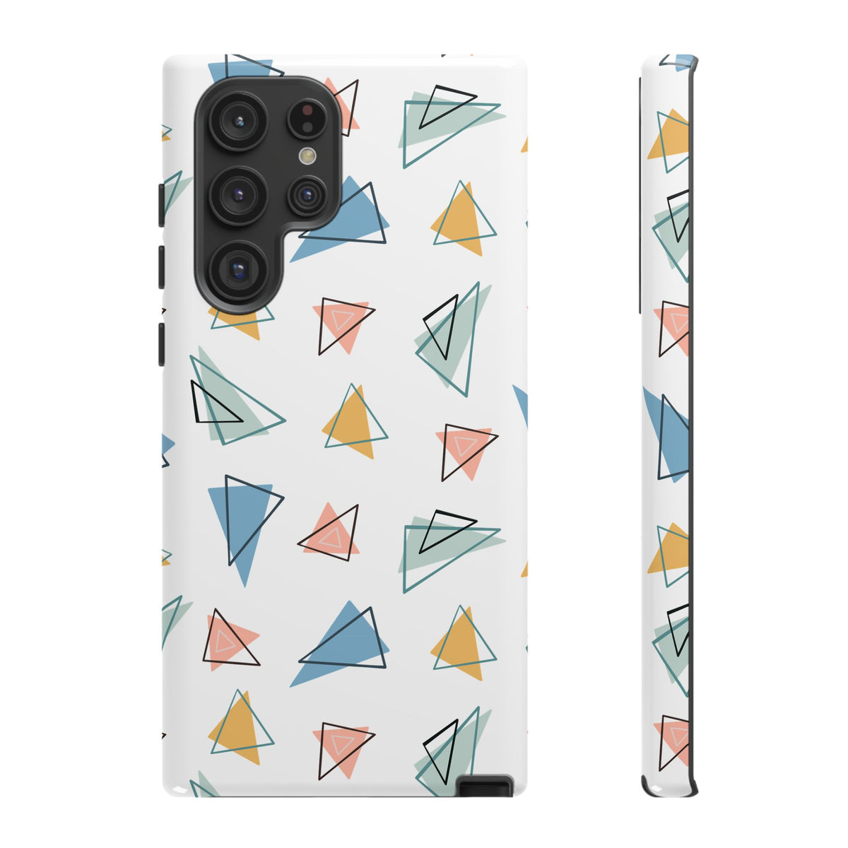 Triangle Pattern Phone Case – Modern & Durable Geometric Design