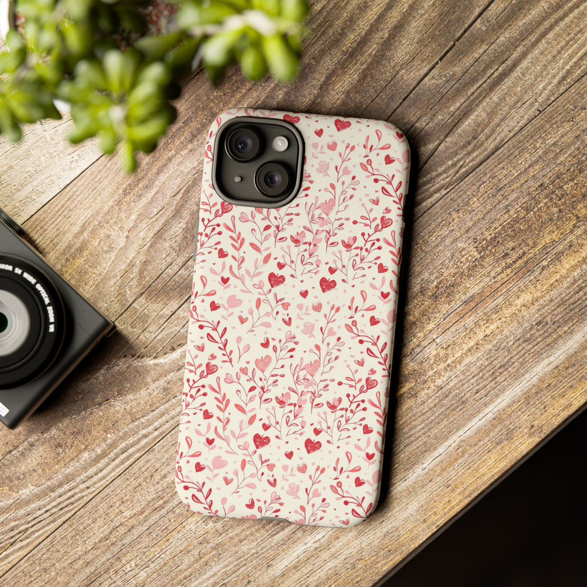 Heart Pattern Phone Case – Stylish & Loving Design for Your Device 823