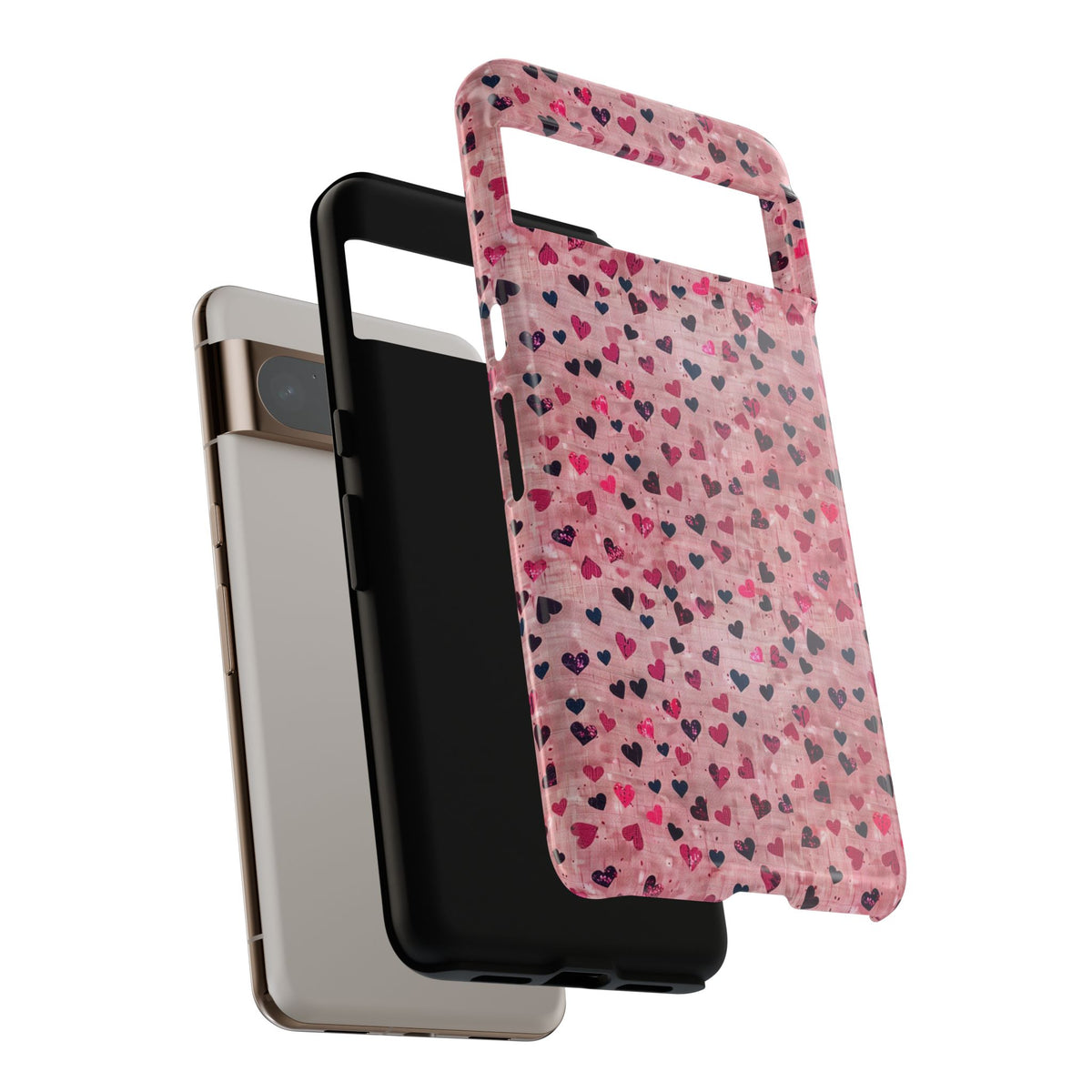 Heart Pattern Phone Case – Stylish & Loving Design for Your Device 229