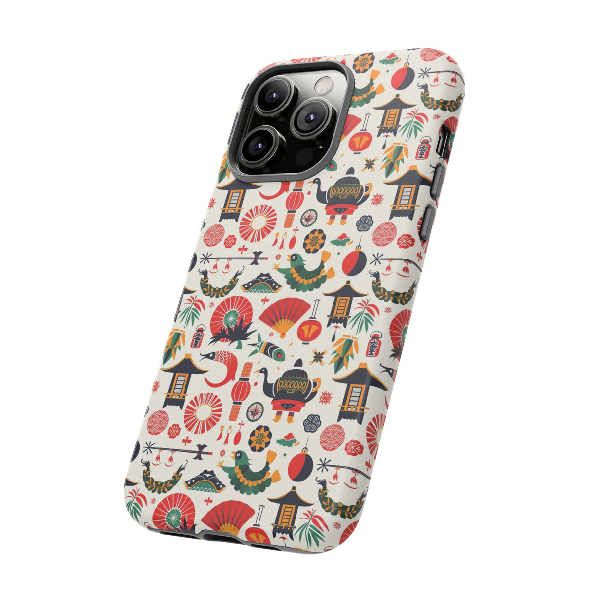 Japanese Pattern Phone Case – Elegant & Timeless Design for Your Phone 461