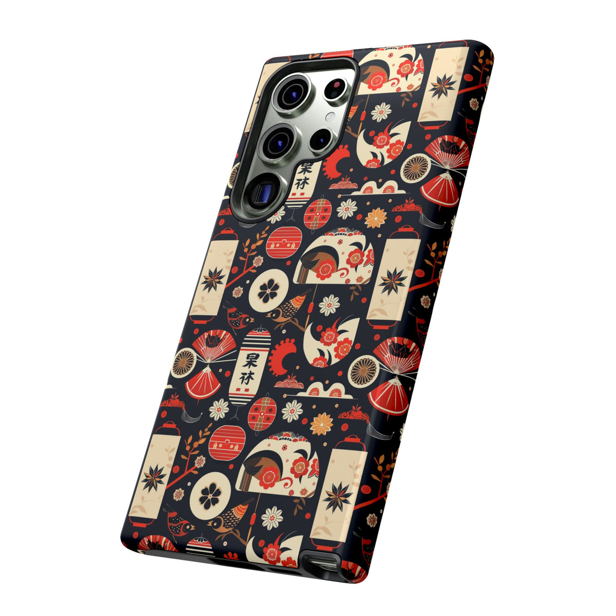 Japanese Pattern Phone Case – Elegant & Timeless Design for Your Phone 069