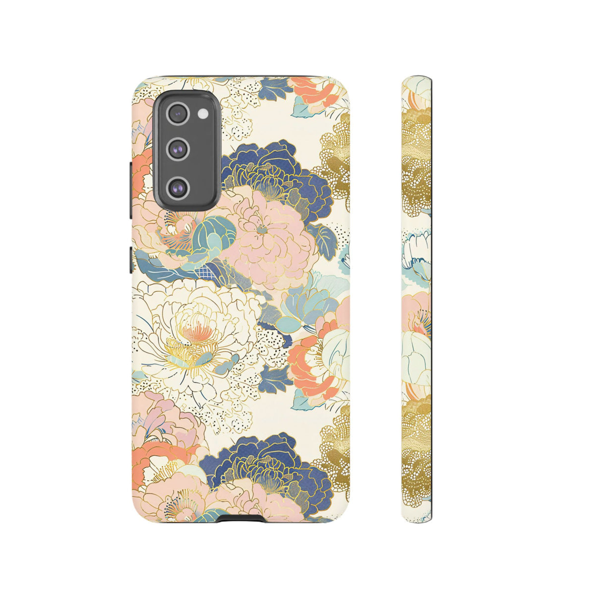 Japanese Blossom Asian Floral Design Phone Case – Elegant Floral Phone Cover 4