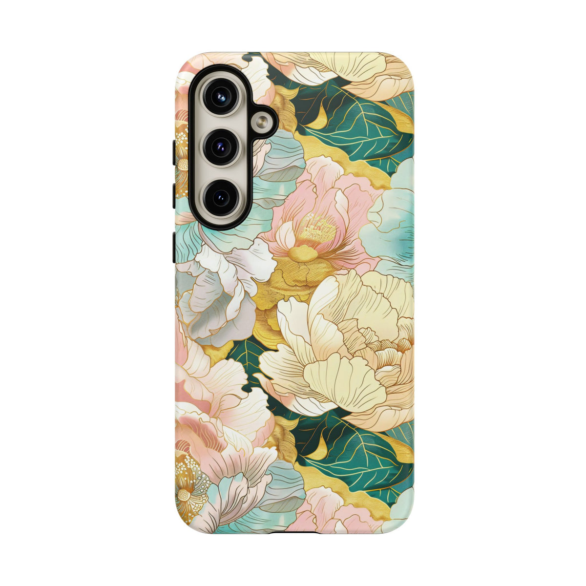 Japanese Blossom Asian Floral Design Phone Case – Elegant Floral Phone Cover