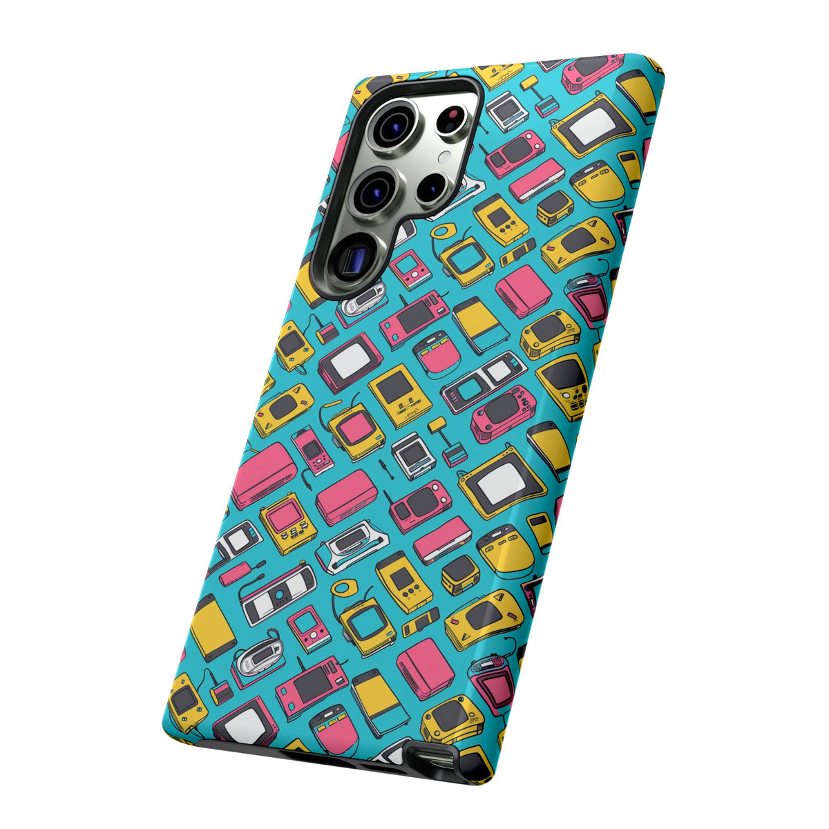 90s Themed Seamless Pattern Phone Case – Embrace Retro Style and Protection 237