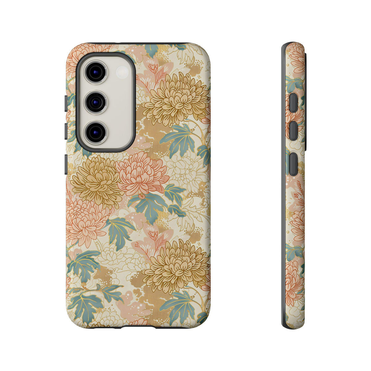 Japanese Blossom Asian Floral Design Phone Case – Elegant Floral Phone Cover