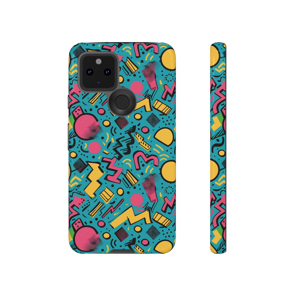 90s Themed Seamless Pattern Phone Case – Embrace Retro Style and Protection 253