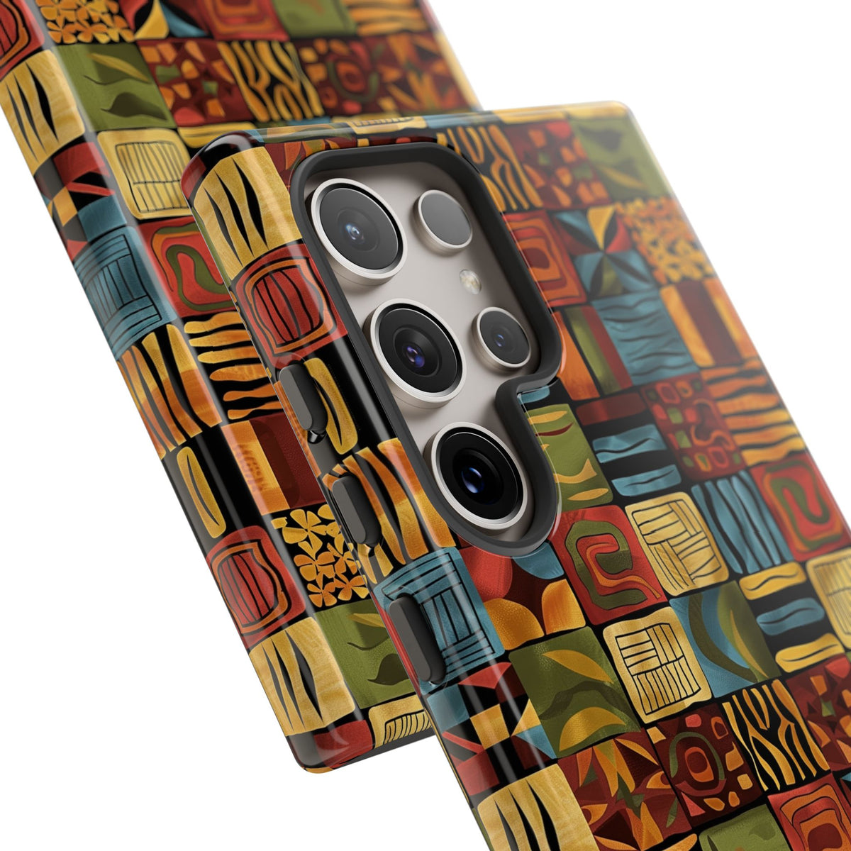 Stylish African Pattern Phone Case – Unique and Vibrant Protection 075